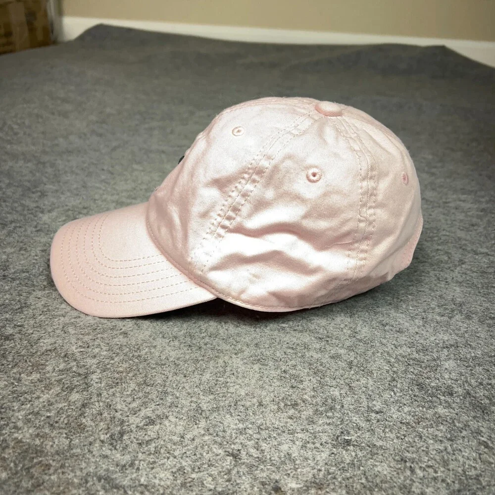 Adidas Mens Hat Cap Pink Black Strapback‎ Trefoil Embroidered Preppy Dad Sports